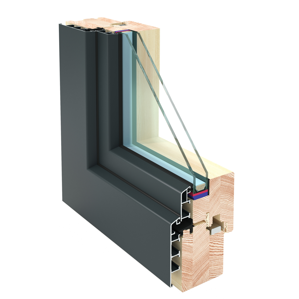 Holz-Alu Fenster Profile Quantum